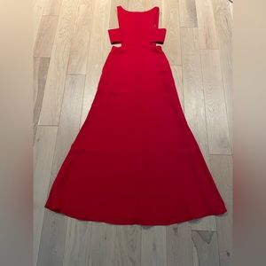 Jill by Jill Stuart Cherry Red Cutout Gown